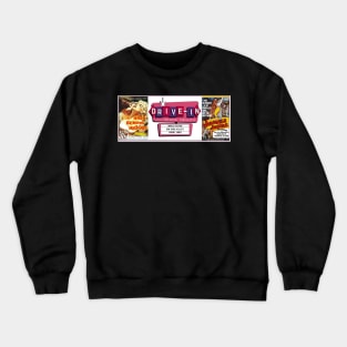 Drive-In Double Feature - High School Hellcats & Juvenile Jungle Crewneck Sweatshirt